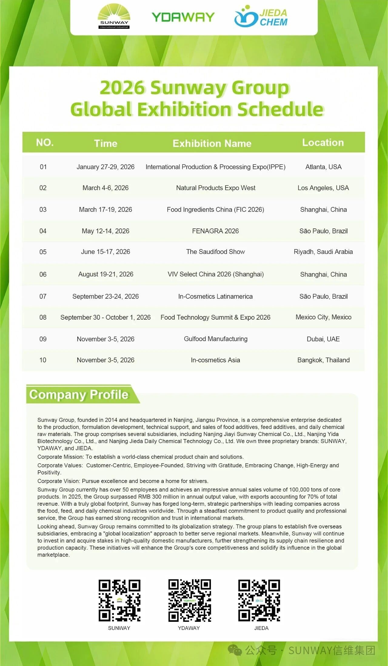 展会预告 展会预告