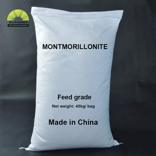 SUNWAY High Purity Feed Grade 95% Powder Montmorillonite Clay for Poultry for Animal Feed