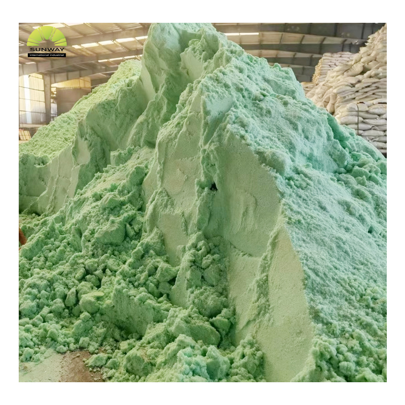 SUNWAY Feed Grade Trace element Green or blue-green powder Ferrous Sulfate 98% 99.5%