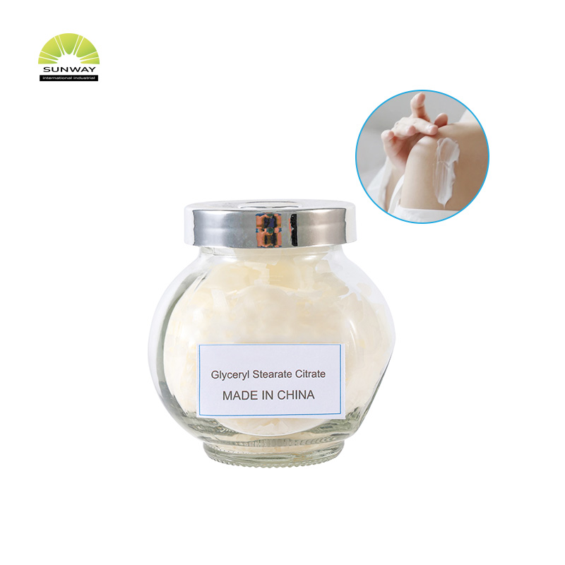 Premium Cosmetic Grade Emulsifier 100% Glyceryl Stearate Citrate CAS 55840-13-6 for Makeup