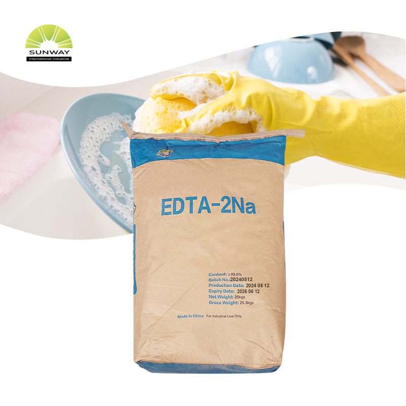 SUNWAY Daily Chemicals White powder EDTA 2NA 99% for Detergent laundry detergent