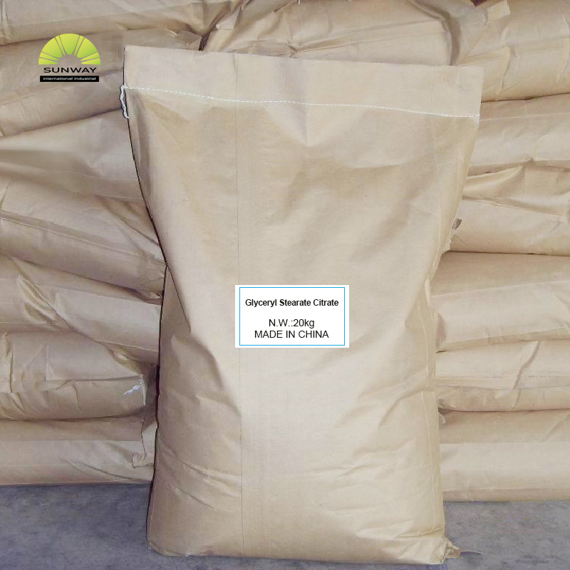 Premium Cosmetic Grade Emulsifier 100% Glyceryl Stearate Citrate CAS 55840-13-6 for Makeup