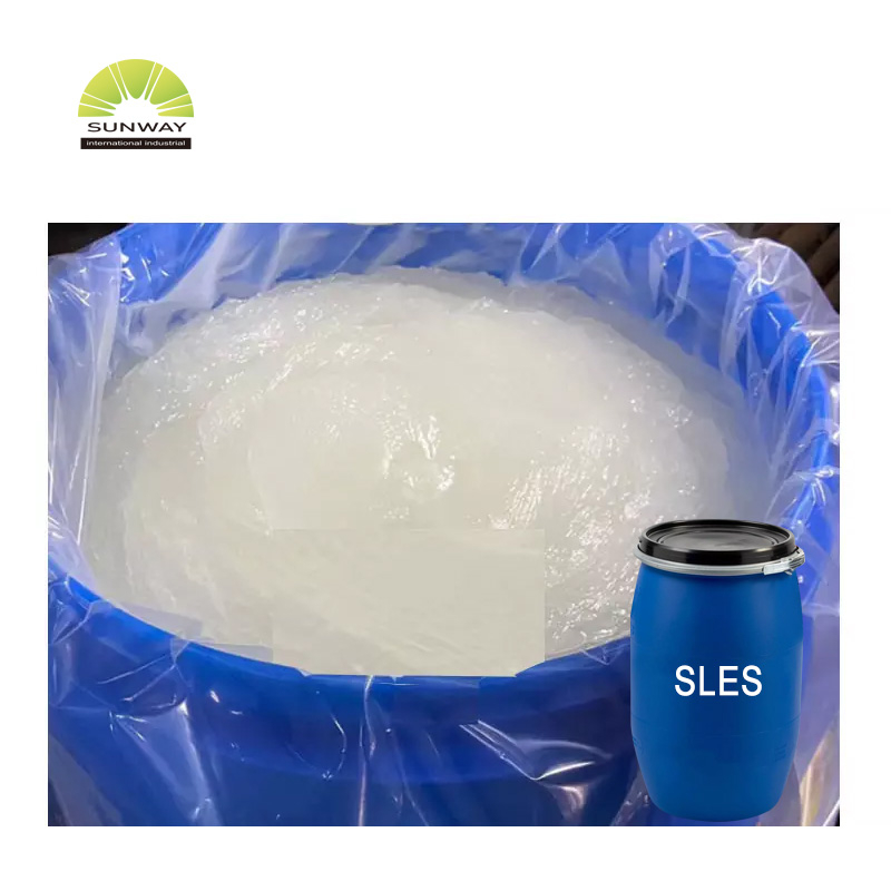 Excellent Chemical Raw Materials AES SLES 70% Price for Cosmetic/Liquid Dishwashing/Soap/Shampoo/Detergent