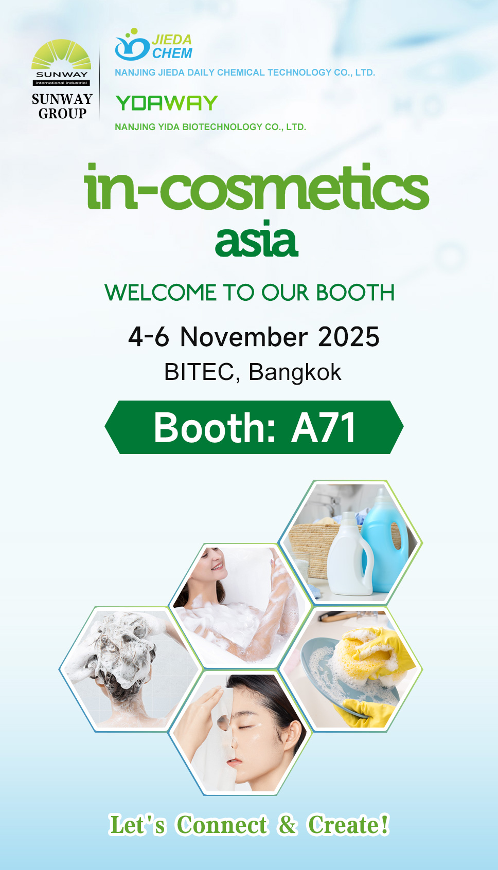 Sunway Group at In-Cosmetics Asia 2025 - Booth A71