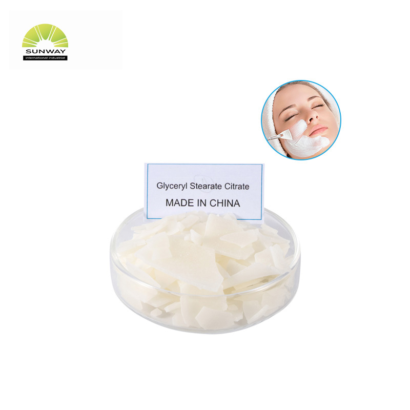 Premium Cosmetic Grade Emulsifier 100% Glyceryl Stearate Citrate CAS 55840-13-6 for Makeup