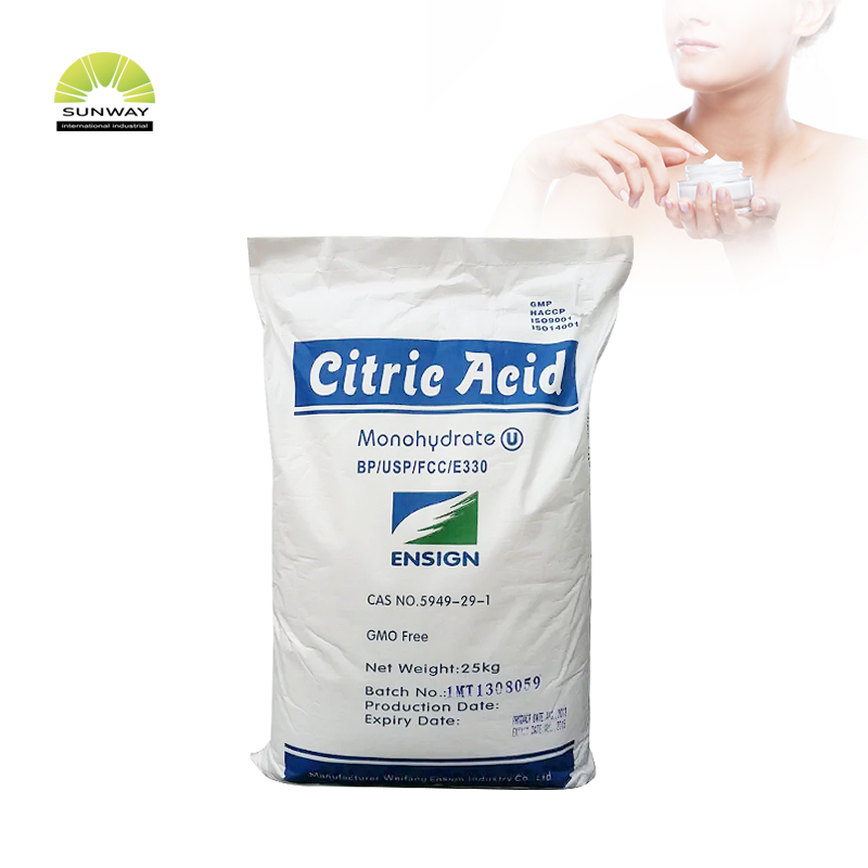 SUNWAY Food Grade Acidity Regulator Citric Acid Monohydrate Citric Acid Anhydrous Citric Acid