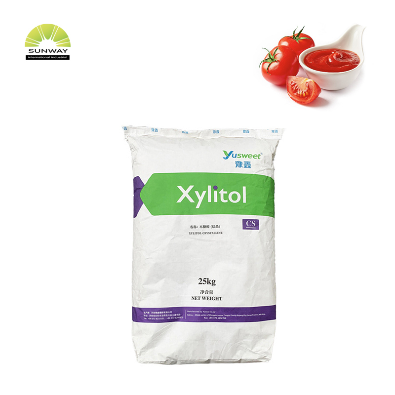 SUNWAY Food Additives Manufacturer Supply High Purity Powder Natural Sweeteners Xylitol CAS 87-99-0