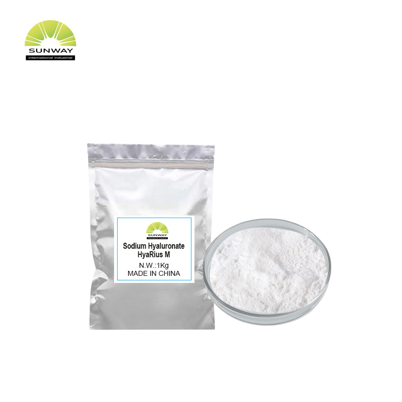 Factory Supply 3kda 120W-200wda 120W-130wda 20W-30wda High Medium Low Molecular Weight Sodium Hyaluronate Powder