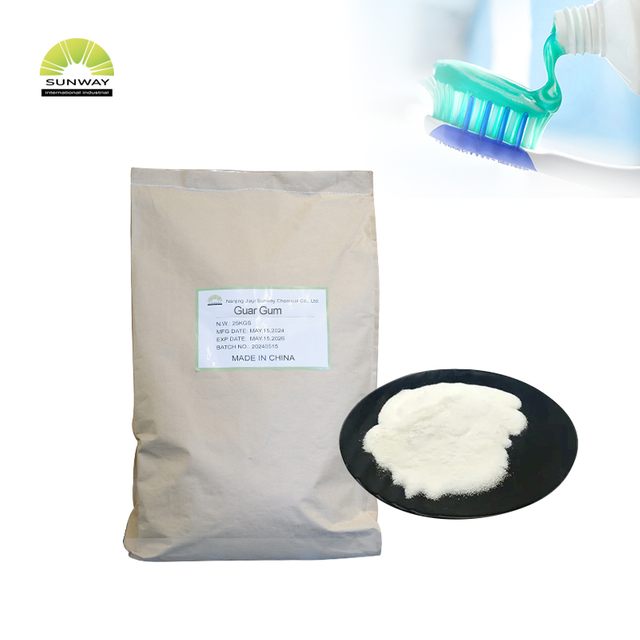 SUNWAY Factory Price Powder 25KG Per Bag Guar Gum for Ice Cream