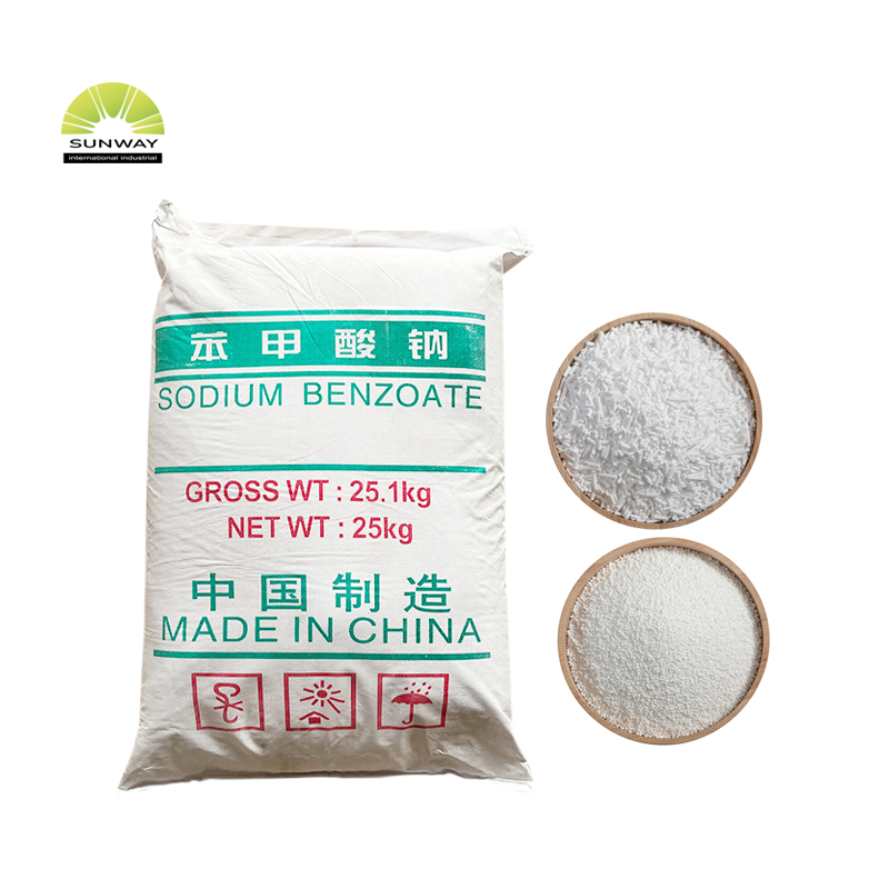 SUNWAY Factory Supply 99% Min Food Grade Preservative Free Sample Sodium Benzoate E211