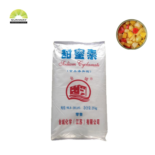 SUNWAY Food Grade Sweetener Sodium Cyclamate CP95 NF13 25KG Bag CAS NO 139-05-9