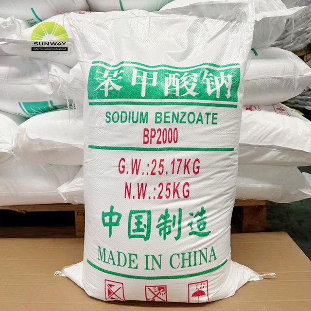 Sunway Food Additives Raw Chemicals Preservatives Sodium Benzoate E211 Powder Price