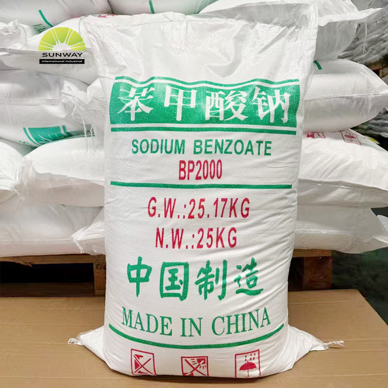 Sunway Food Additives Raw Chemicals Preservatives Sodium Benzoate E211 Powder Price