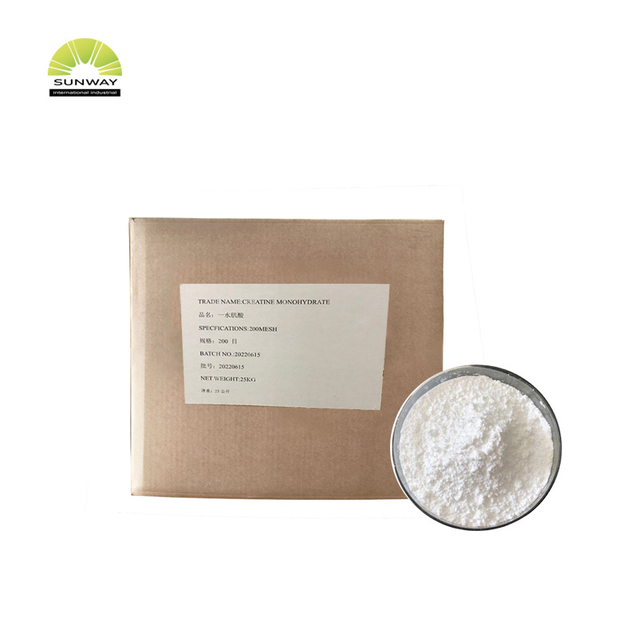 SUNWAY Food Additives Low price food additive nutritional supplement creatine monohydrate powder 80-200 mesh