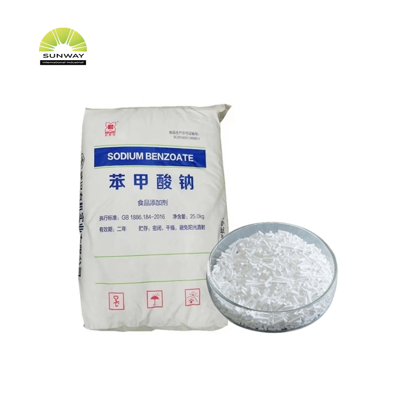 Sunway Food Additives Raw Chemicals Preservatives Sodium Benzoate E211 Powder Price