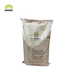 SUNWAY Factory Price Free Sample Food Grade Malic Acid CAS 636-61-3 C4H6O5 White Crystal 