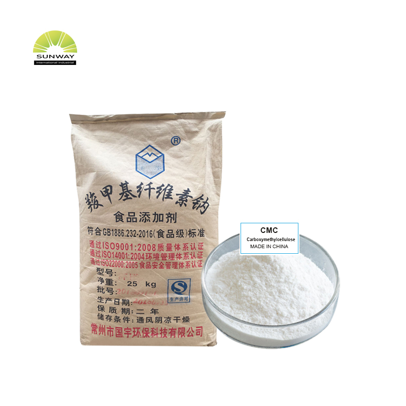 SUNWAY High Quality Competitive Price Food Grade Raw Chemicals Sodium Carboxymethyl Cellulose CMC CAS 9004-32-4