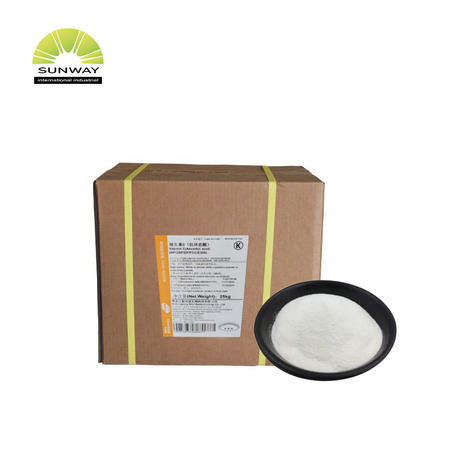 Sunway High-Purity Feed Additives 99% L Ascorbic Acid Vitamin C (Vc) Powder 25kg/Carton