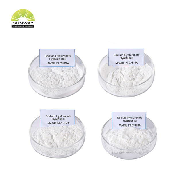 Factory Supply 3kda 120W-200wda 120W-130wda 20W-30wda High Medium Low Molecular Weight Sodium Hyaluronate Powder
